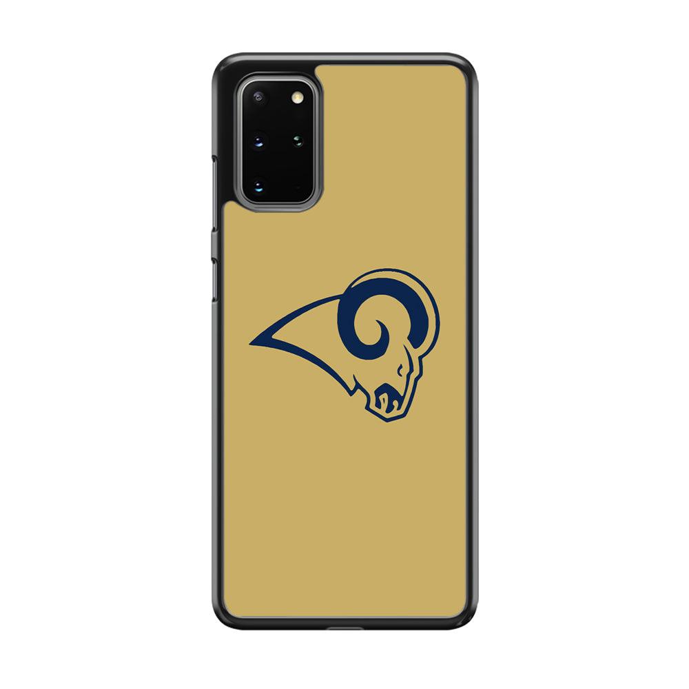 NFL St Louis Rams 1995 Samsung Galaxy S20 Plus Case-Rubber Black (2D Case)-Oxvistore