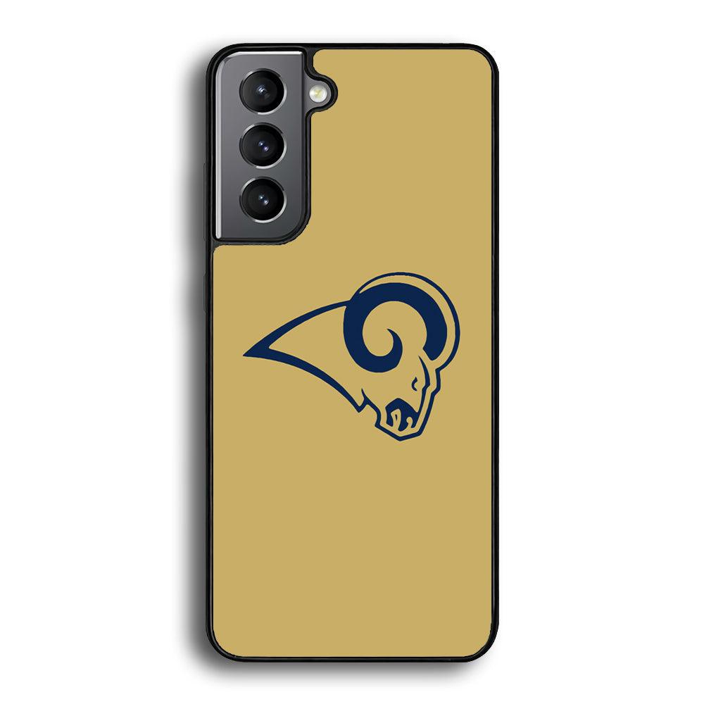 NFL St Louis Rams 1995 Samsung Galaxy S24 Case-Rubber White (2D Case)-Oxvistore