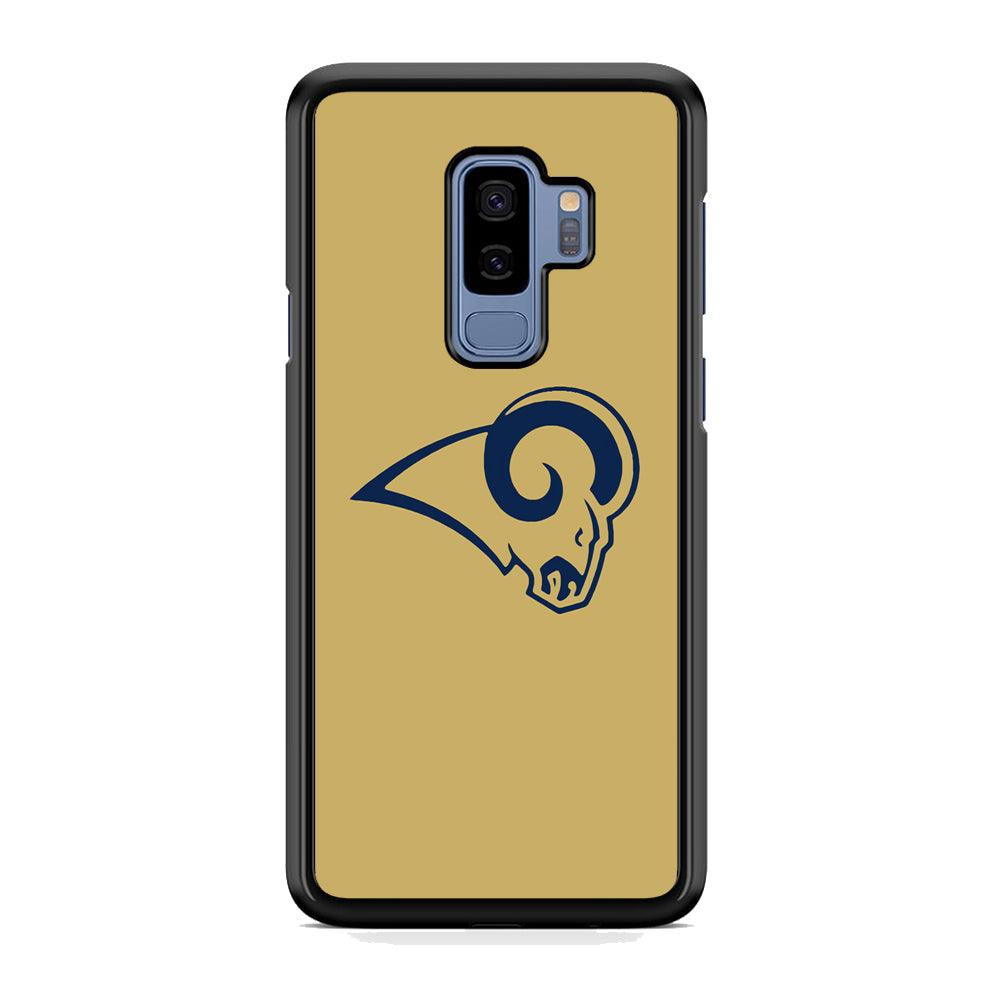 NFL St Louis Rams 1995 Samsung Galaxy S9 Plus Case-Rubber Black (2D Case)-Oxvistore