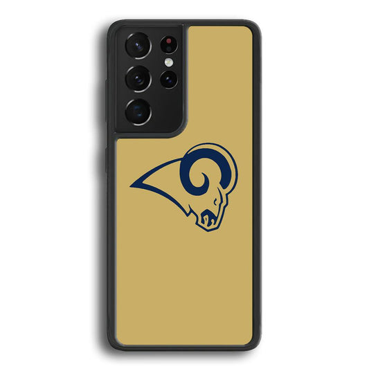 NFL St Louis Rams 1995 Samsung Galaxy S21 Ultra Case-Rubber Black (2D Case)-Oxvistore