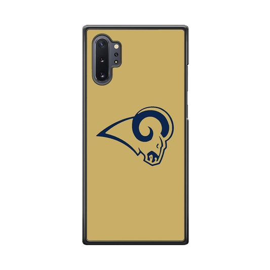 NFL St Louis Rams 1995 Samsung Galaxy Note 10 Plus Case-Rubber Black (2D Case)-Oxvistore
