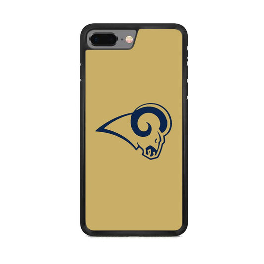 NFL St Louis Rams 1995 iPhone 8 Plus Case-Rubber Black (2D Case)-Oxvistore