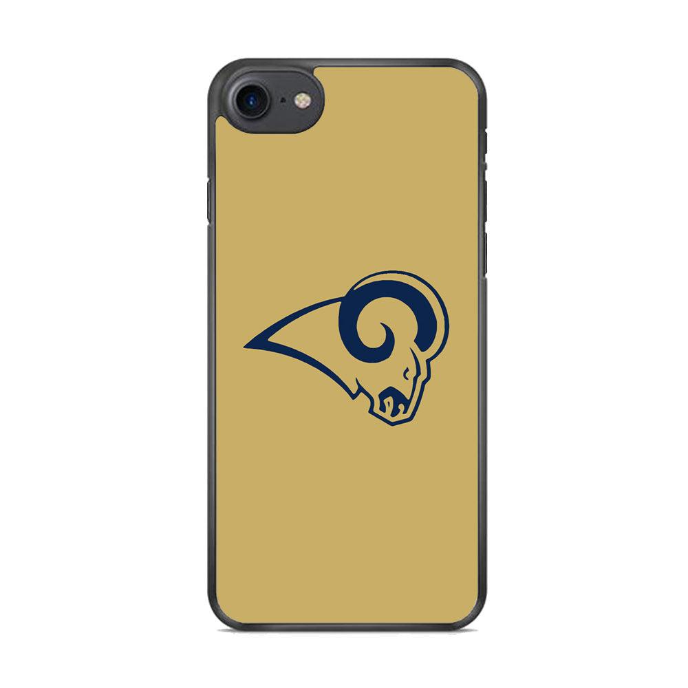 NFL St Louis Rams 1995 iPhone 7 Case-Rubber Black (2D Case)-Oxvistore