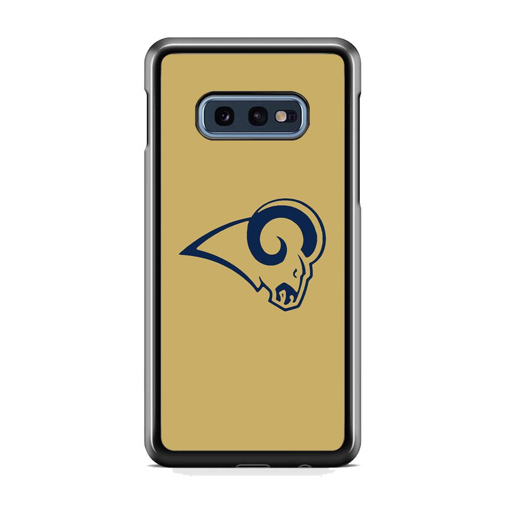 NFL St Louis Rams 1995 Samsung Galaxy S10E Case-Rubber Black (2D Case)-Oxvistore