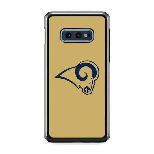 NFL St Louis Rams 1995 Samsung Galaxy S10E Case-Rubber Black (2D Case)-Oxvistore