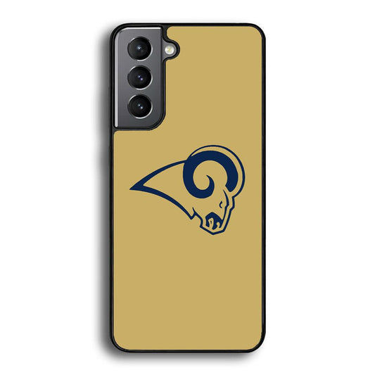 NFL St Louis Rams 1995 Samsung Galaxy S21 Case-Rubber White (2D Case)-Oxvistore