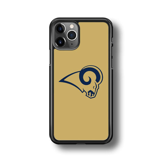 NFL St Louis Rams 1995 iPhone 11 Pro Max Case-Rubber Black (2D Case)-Oxvistore