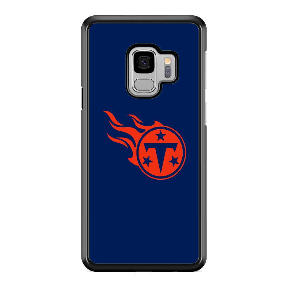 NFL Tennessee Titans 1999 Samsung Galaxy S9 Case-Rubber White (2D Case)-Oxvistore