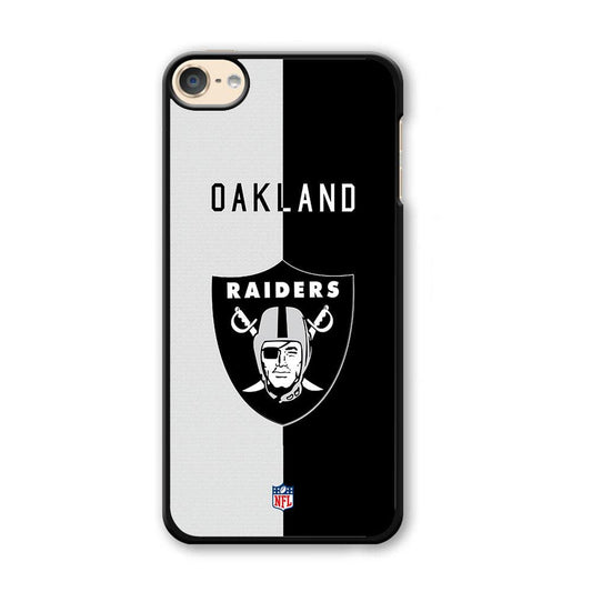 NFL The Oakland Raiders B&W Side iPod Touch 6 Case-Oxvistore