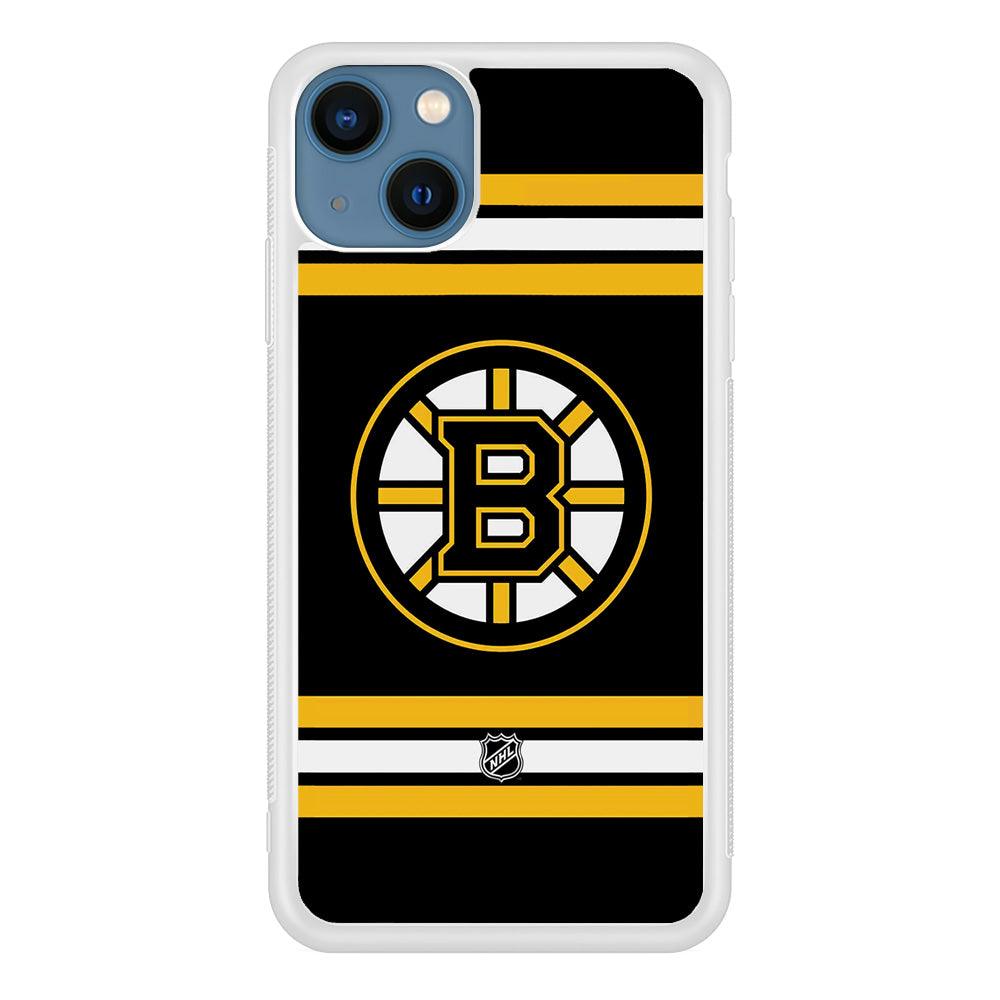 NHL Boston Bruins Circular Logo iPhone 15 Plus Case-Oxvistore