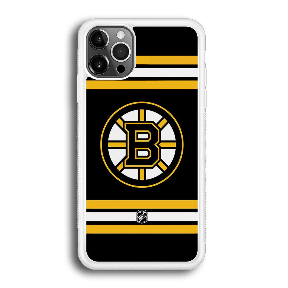 NHL Boston Bruins Circular Logo iPhone 12 Pro Case-Oxvistore