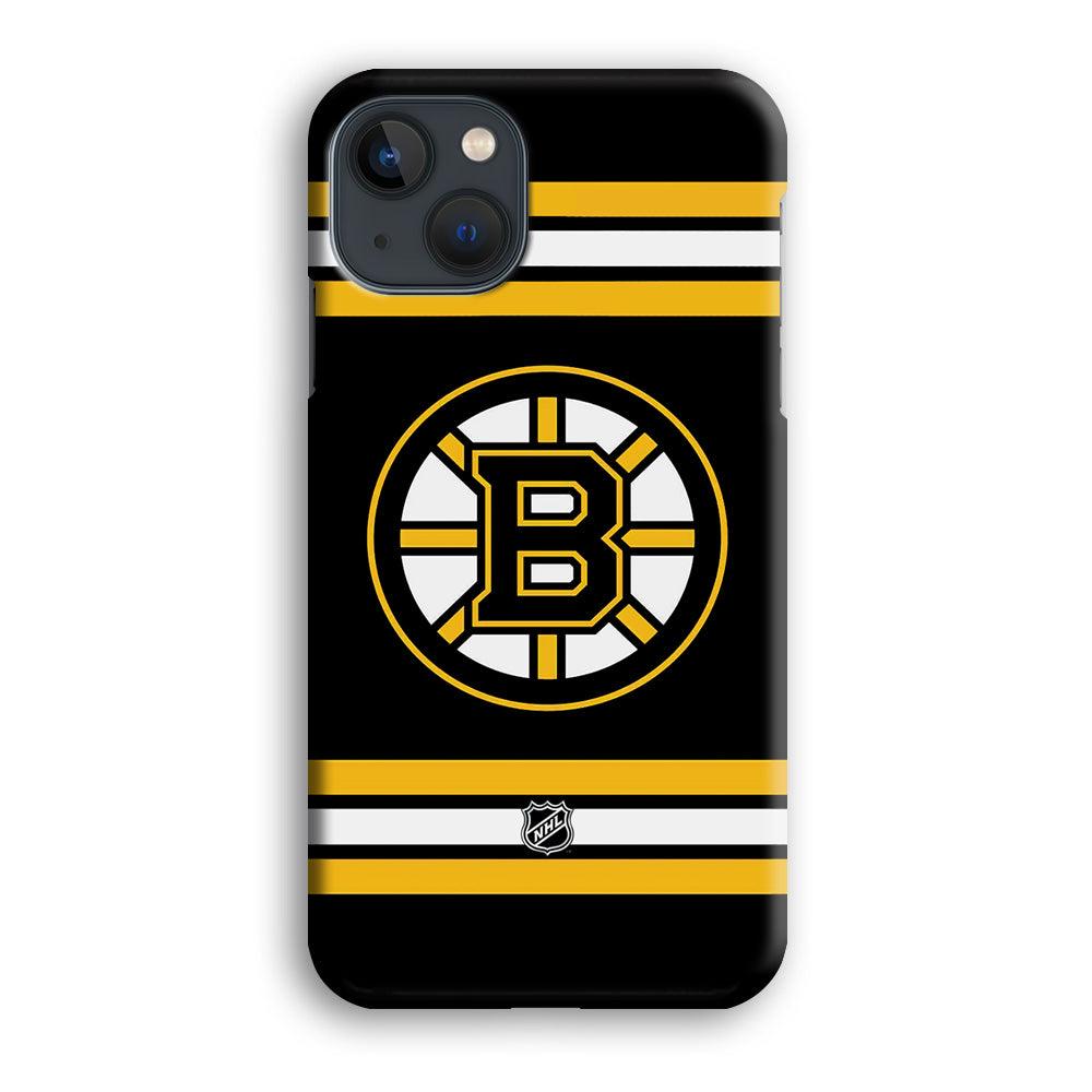 NHL Boston Bruins Circular Logo iPhone 15 Plus Case-Oxvistore