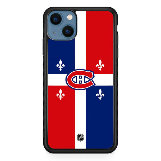 NHL Montreal Canadiens Fence of Glory iPhone 14 Case-Rubber White (2D Case)-Oxvistore