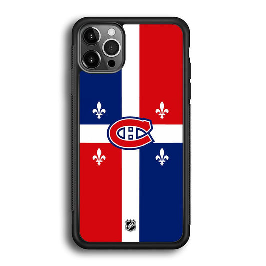 NHL Montreal Canadiens Fence of Glory iPhone 12 Pro Max Case-Rubber Black (2D Case)-Oxvistore