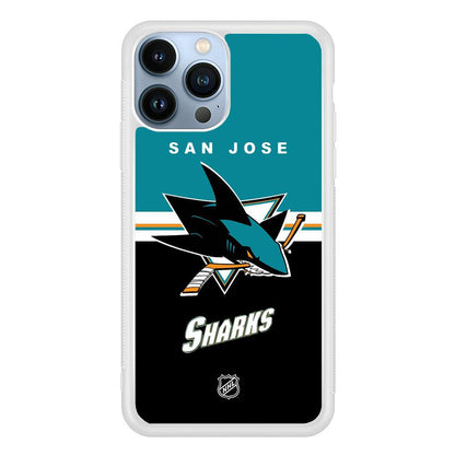 NHL San Jose Sharks Teal Blend iPhone 15 Pro Max Case-Oxvistore