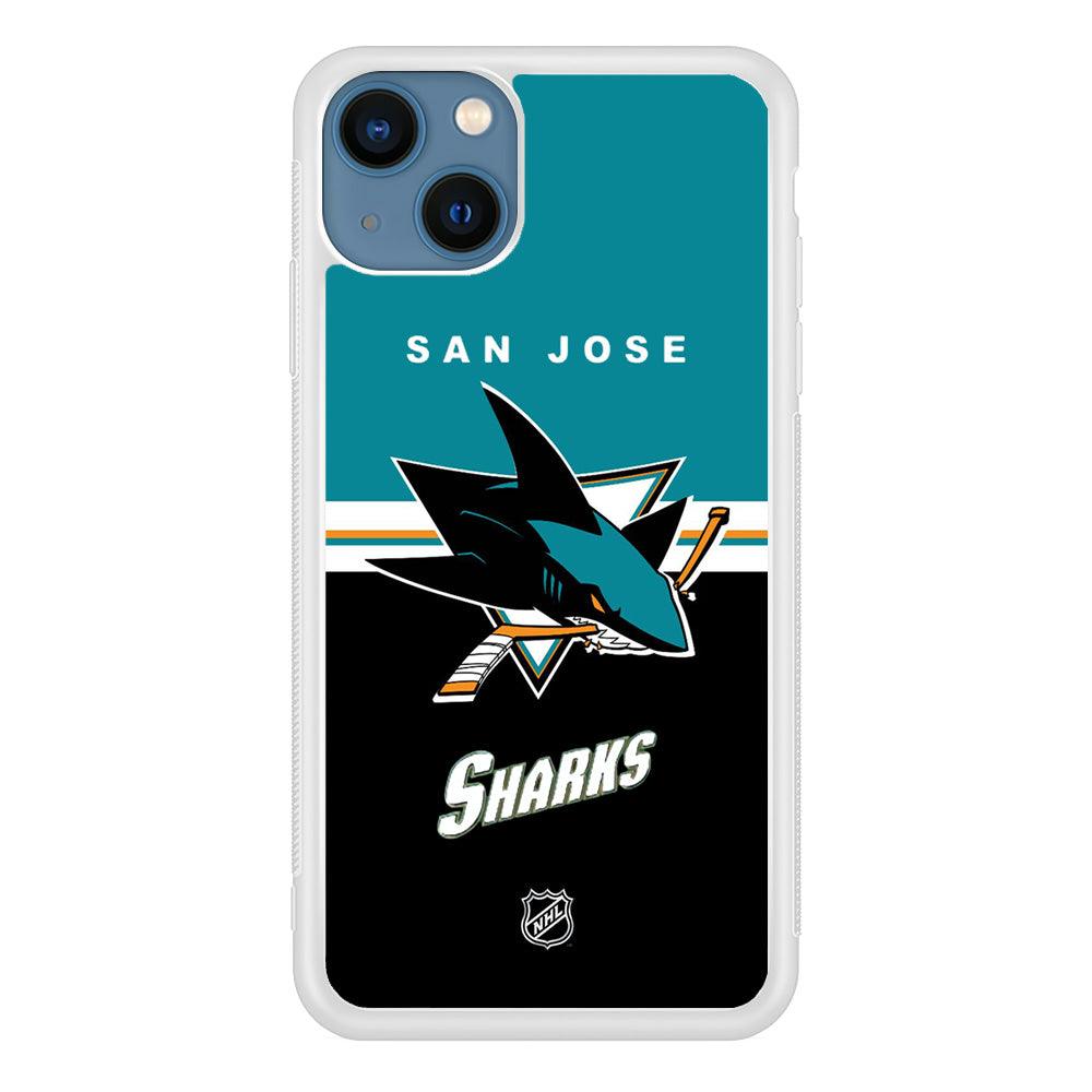 NHL San Jose Sharks Teal Blend iPhone 15 Plus Case-Oxvistore