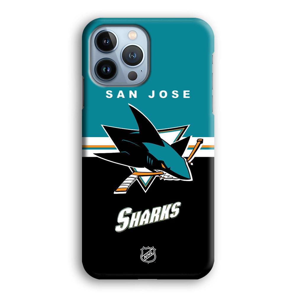 NHL San Jose Sharks Teal Blend iPhone 15 Pro Case-Oxvistore