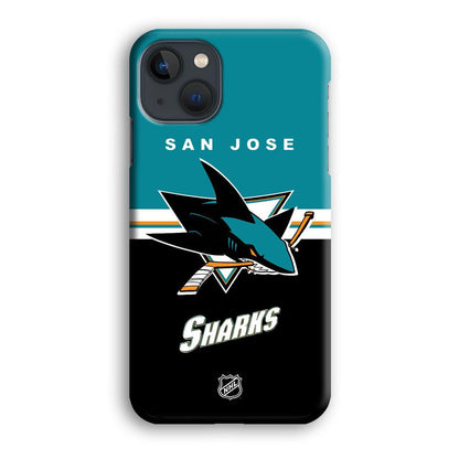 NHL San Jose Sharks Teal Blend iPhone 15 Plus Case-Oxvistore