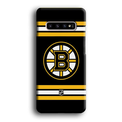 NHL Boston Bruins Circular Logo Samsung Galaxy S10 Case-Oxvistore