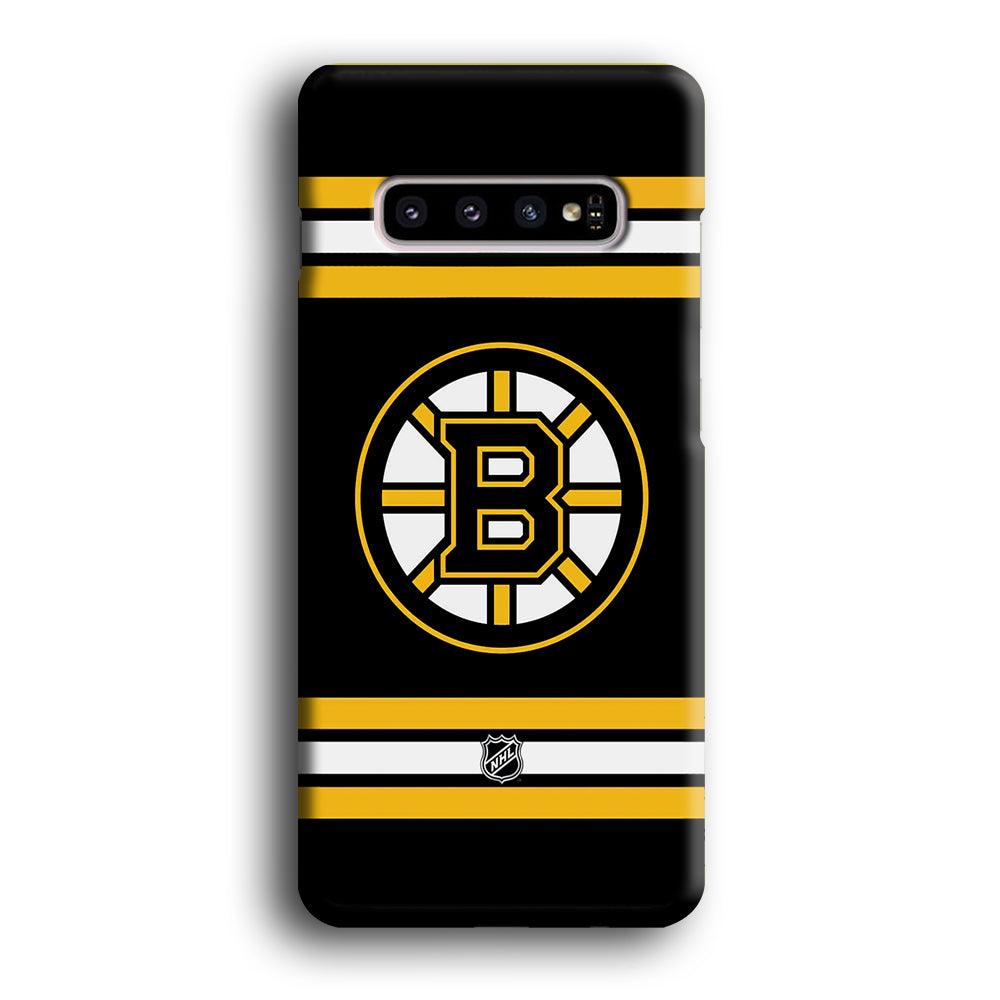 NHL Boston Bruins Circular Logo Samsung Galaxy S10 Plus Case-Oxvistore