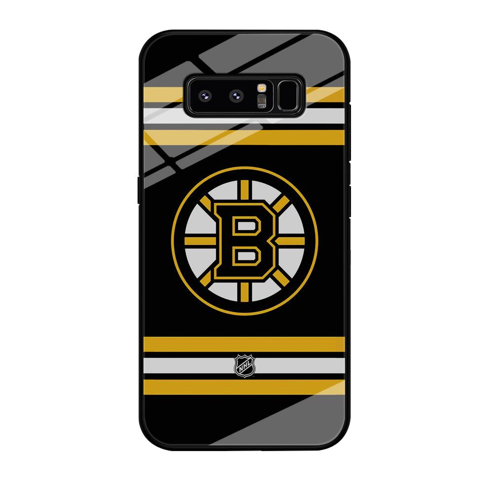 NHL Boston Bruins Circular Logo Samsung Galaxy Note 8 Case-Oxvistore