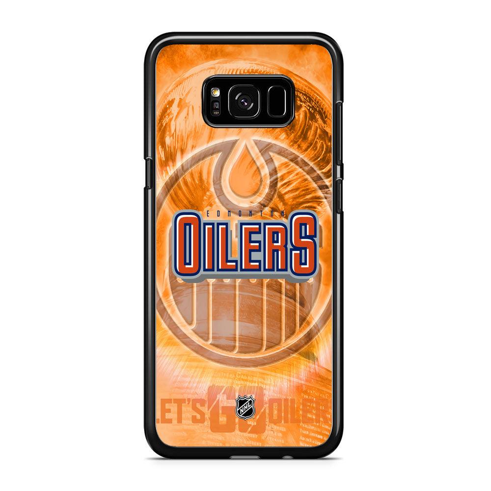 NHL Edmonton Oilers Let's Go iPhone 8 Plus Case-Rubber Black (2D Case)-Oxvistore