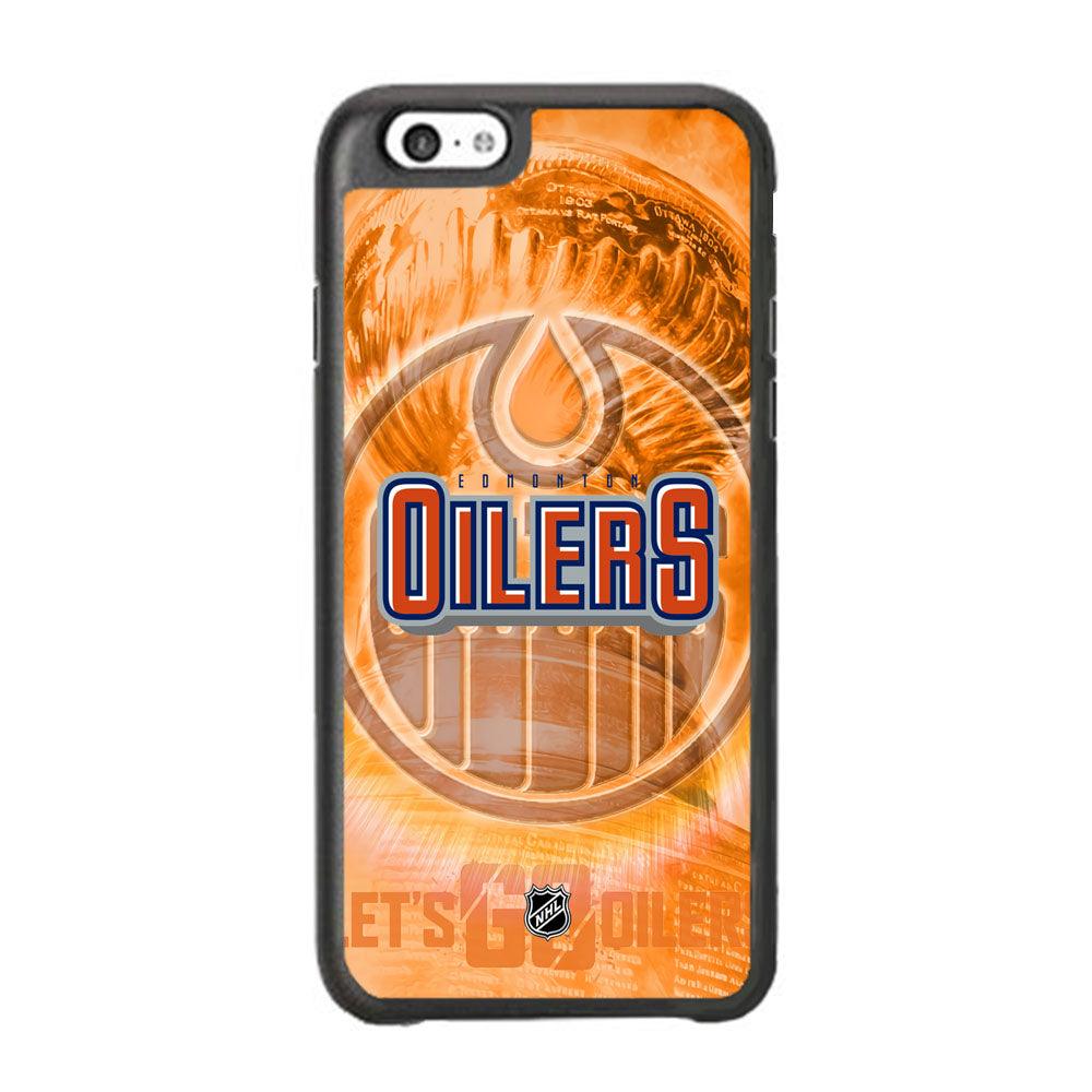 NHL Edmonton Oilers Let's Go iPhone 6 Plus | 6s Plus Case-Rubber Black (2D Case)-Oxvistore