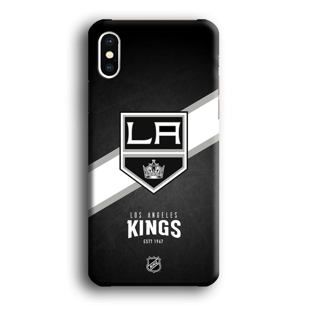 NHL LA Kings White Sash iPhone X Case-Oxvistore