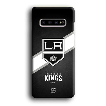 NHL LA Kings White Sash Samsung Galaxy S10 Plus Case-Oxvistore