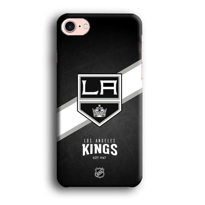 NHL LA Kings White Sash iPhone 8 Case-Oxvistore