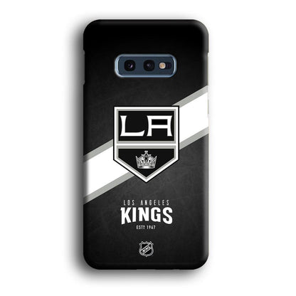 NHL LA Kings White Sash Samsung Galaxy S10E Case-Oxvistore