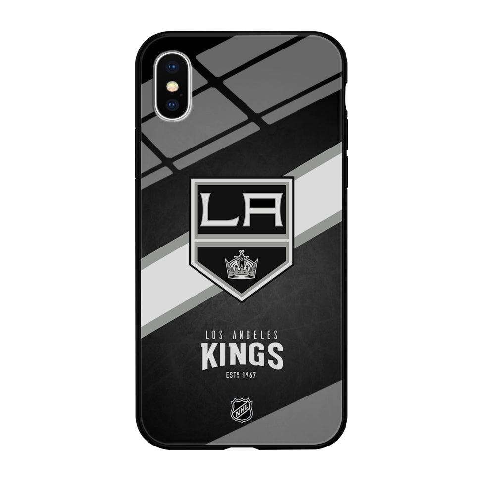 NHL LA Kings White Sash iPhone X Case-Oxvistore