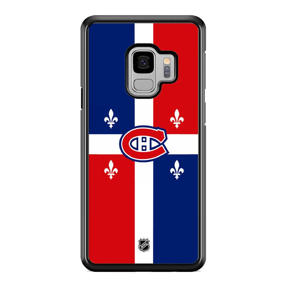 NHL Montreal Canadiens Fence of Glory Samsung Galaxy S9 Case-Rubber Black (2D Case)-Oxvistore