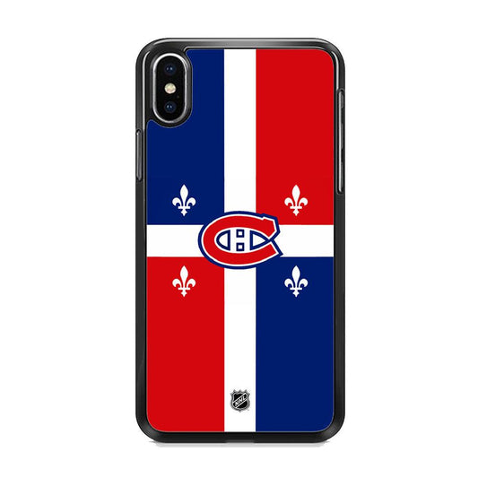 NHL Montreal Canadiens Fence of Glory iPhone X Case-Rubber Black (2D Case)-Oxvistore