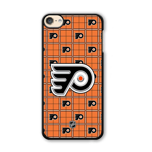 NHL Philadelphia Flyers Logo in Flanel iPod Touch 6 Case-Plastic Black (2D Case)-Oxvistore
