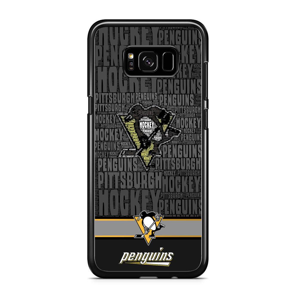 NHL Pittsburgh Penguins Word Hail iPhone 8 Plus Case-Rubber Black (2D Case)-Oxvistore
