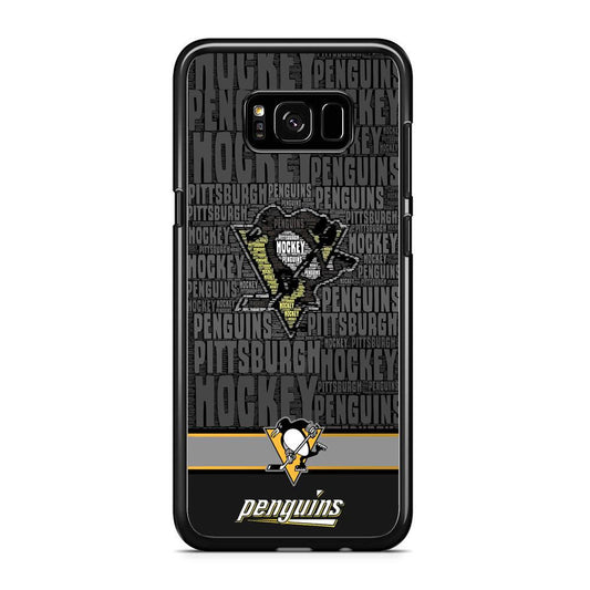 NHL Pittsburgh Penguins Word Hail iPhone 8 Plus Case-Rubber Black (2D Case)-Oxvistore
