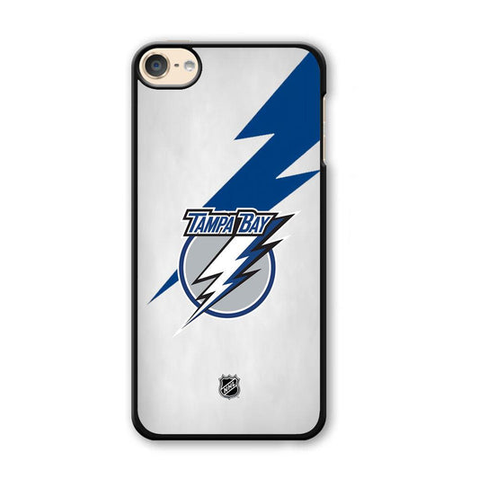 NHL Tampa Bay Lightning Thunderbolt iPod Touch 6 Case-Plastic Black (2D Case)-Oxvistore