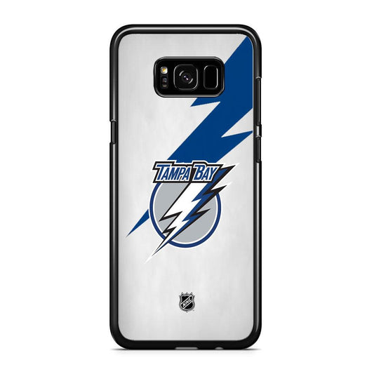 NHL Tampa Bay Lightning Thunderbolt iPhone 8 Plus Case-Rubber Black (2D Case)-Oxvistore