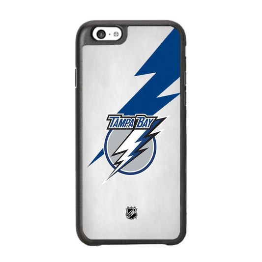 NHL Tampa Bay Lightning Thunderbolt iPhone 6 Plus | 6s Plus Case-Rubber Black (2D Case)-Oxvistore