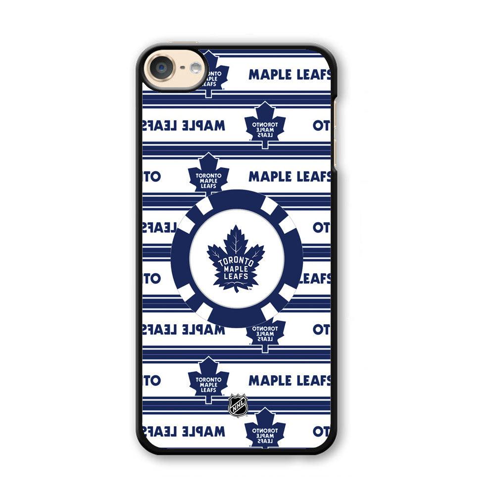 NHL Toronto Maple Leafs Chip Ball iPod Touch 6 Case-Plastic Black (2D Case)-Oxvistore