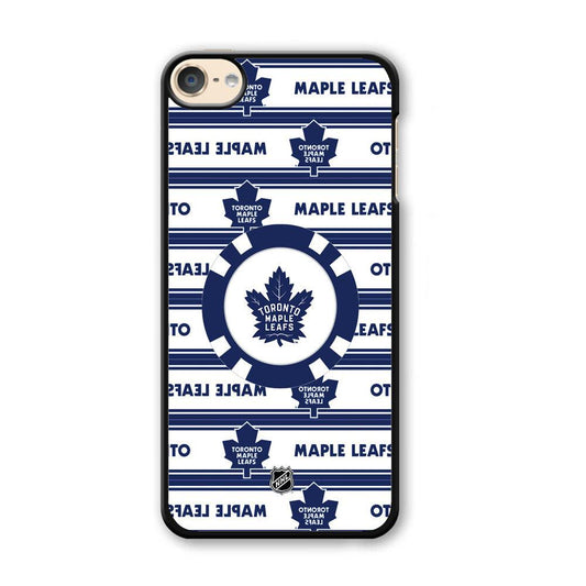 NHL Toronto Maple Leafs Chip Ball iPod Touch 6 Case-Plastic Black (2D Case)-Oxvistore