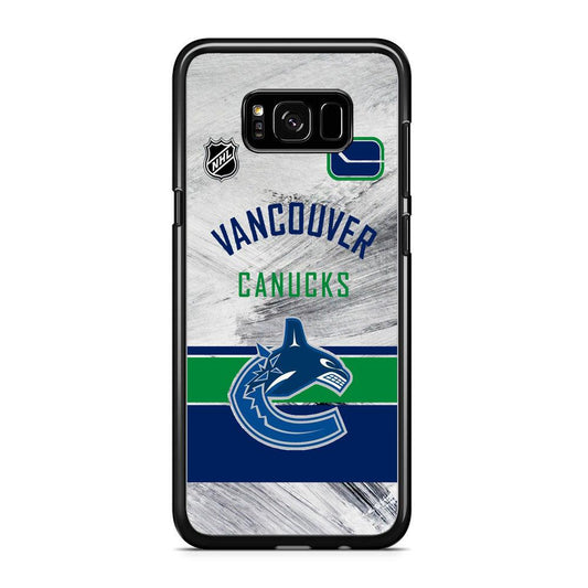 NHL Vancouver Canucks Taste of Jersey iPhone 8 Plus Case-Rubber Black (2D Case)-Oxvistore