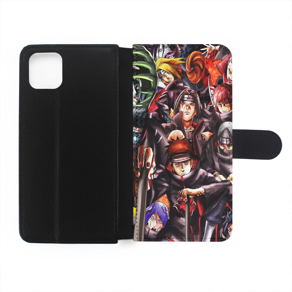 Naruto Akatsuki Full Team Flip Wallet Phone Case