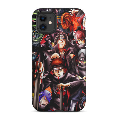 Naruto Akatsuki Full Team 2 in 1 Tough Phone Case