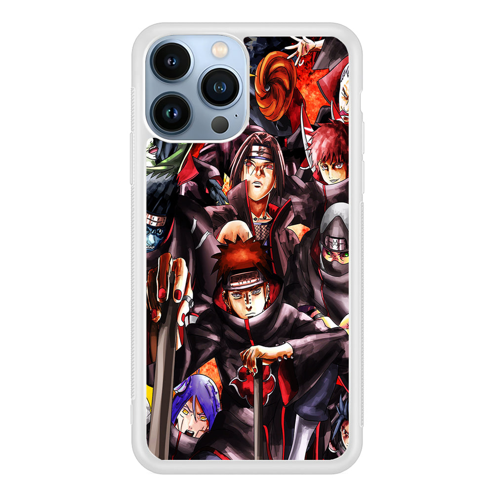 Naruto Akatsuki Full Team 2D Rubber Phone Case