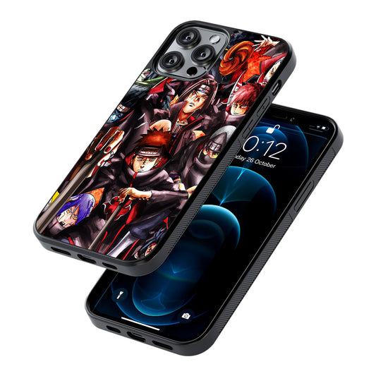 Naruto Akatsuki Full Team 2D Rubber Phone Case