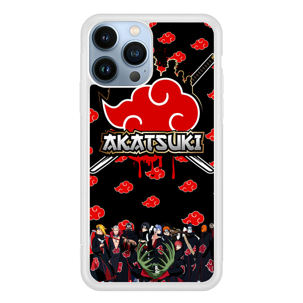 Naruto Akatsuki Squad 2D Rubber Phone Case