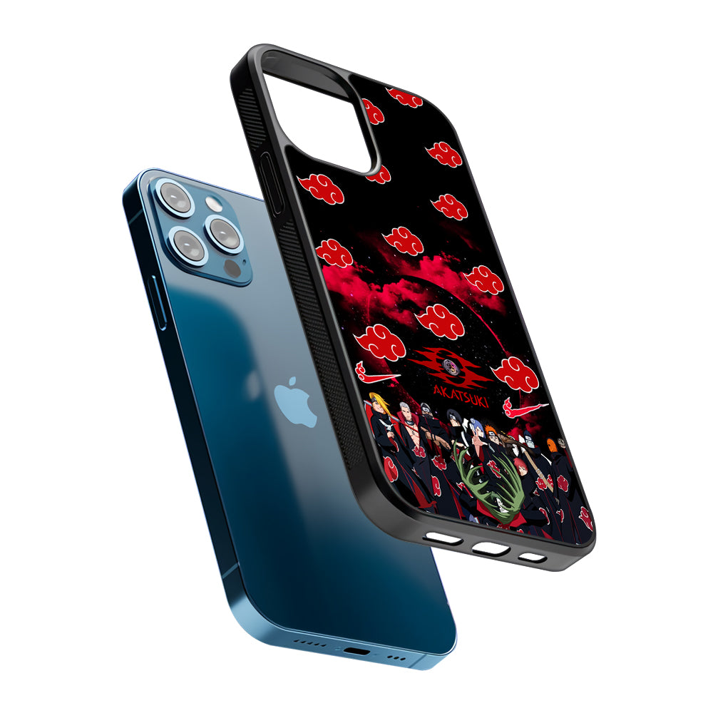 Naruto Akatsuki Troops 2D Rubber Phone Case