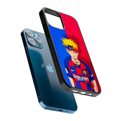 Naruto Barcelona Fc Jersey 2D Rubber Phone Case